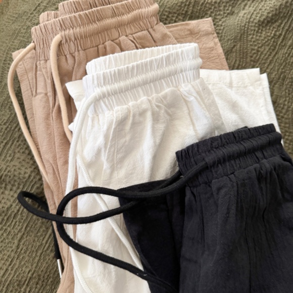 SHEIN EZwear Summer Outfit Drawstring Waist Wide Leg Pants 2/XS Set of 3 - Picture 8 of 13